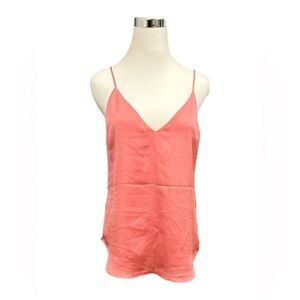 Express Cami Pink Cami V-Neckline Adjustable Chiffon Lined Size Small